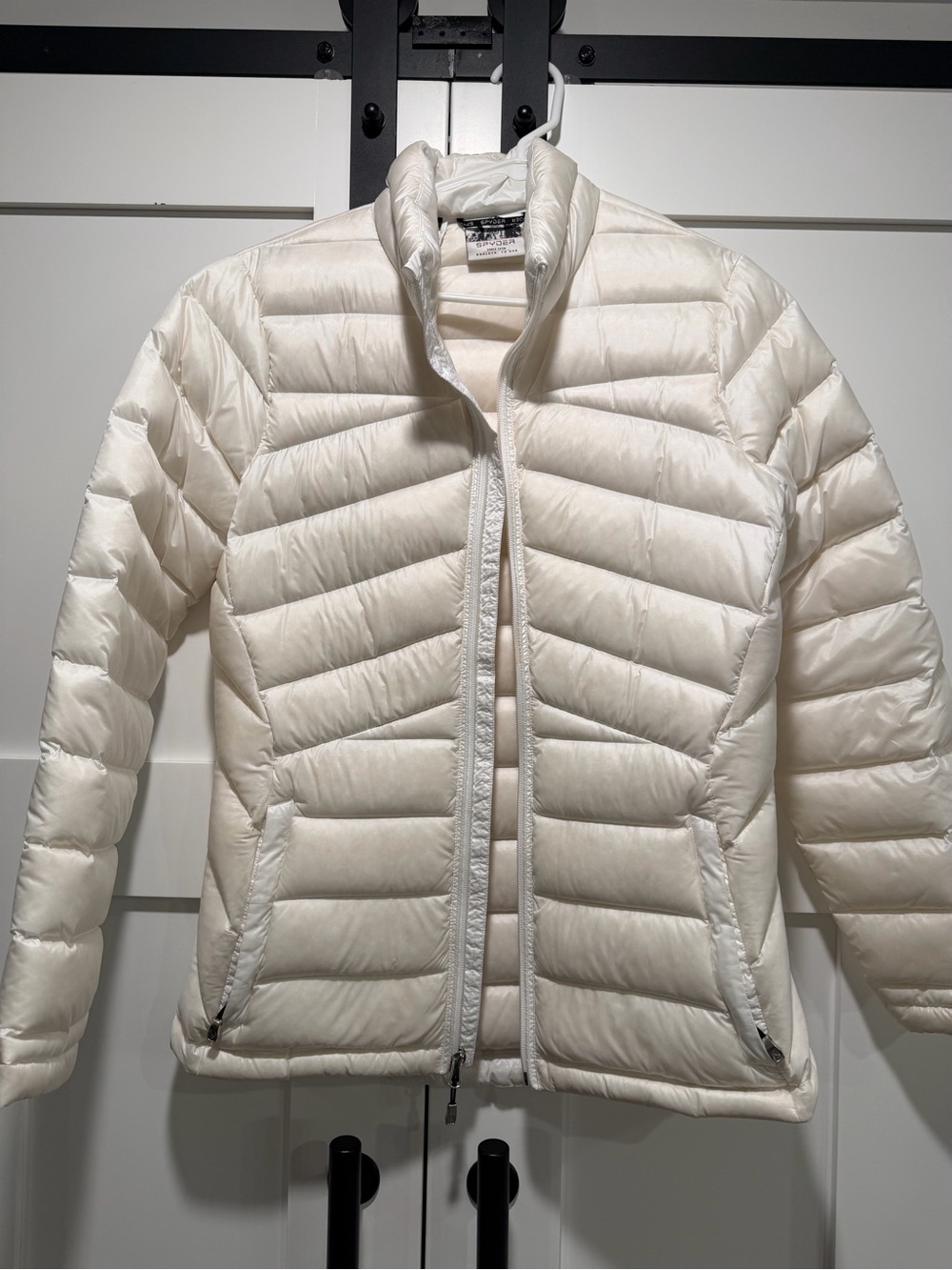 Spyder Women's Off-White Lightweight Quilted Puffer Jacket